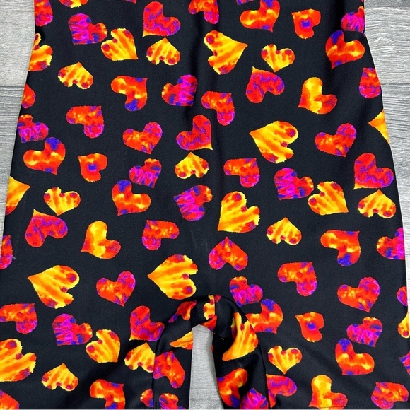 Stonewear Black Fire Hearts Unitard L - Picture 3 of 5